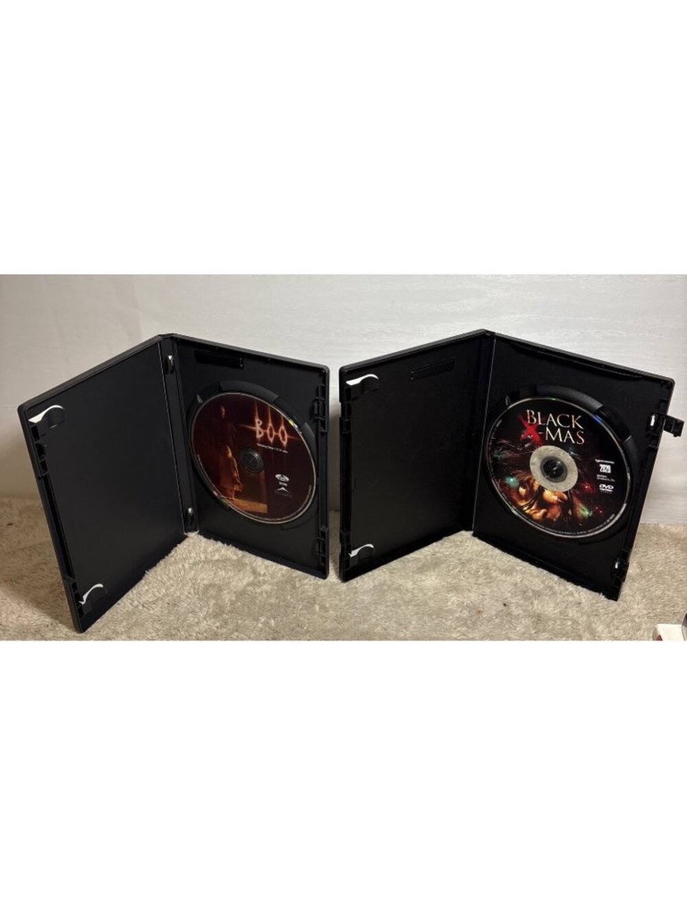 Horror DVD Lot of 2 Black X-Mas & Boo Thriller Scary Movies Halloween - Picture 9 of 11